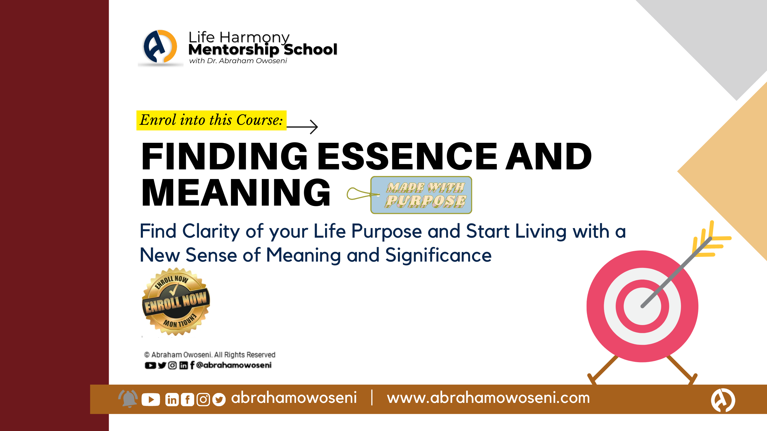 Finding Essence and Meaning Course